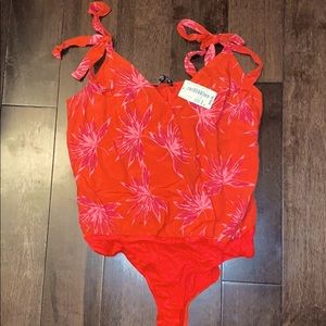 South Moon Under floral bodysuit size M